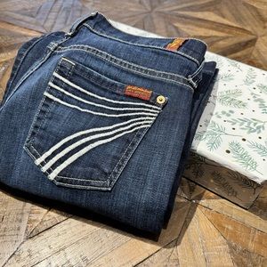 Women’s 7 for all Mankind jeans, size 26, flare leg
